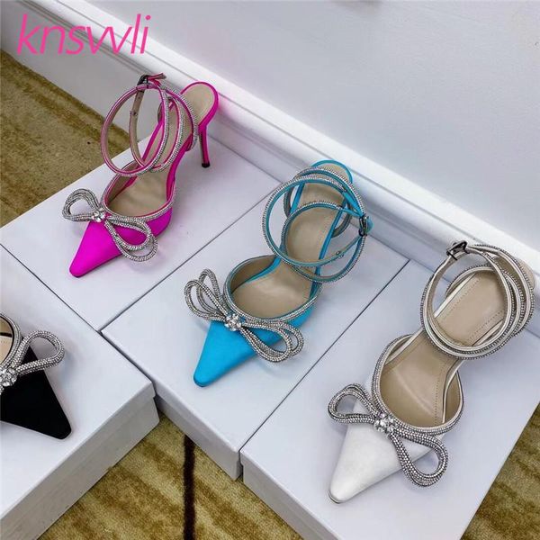dress shoes luxury crystal party women thin high heels satin ankle strappy runway summer brand rhinestone bowtie sandals woman, Black
dress shoes luxury crystal party women thin high heels satin ankle strappy runway summer brand rhinestone bowtie sandals woman, Black