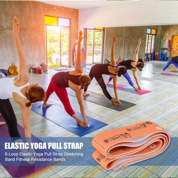 8-loop elastic yoga pull strap promote blood circulation stretch training band exercise fitness equipment yoga belts
8-loop elastic yoga pull strap promote blood circulation stretch training band exercise fitness equipment yoga belts