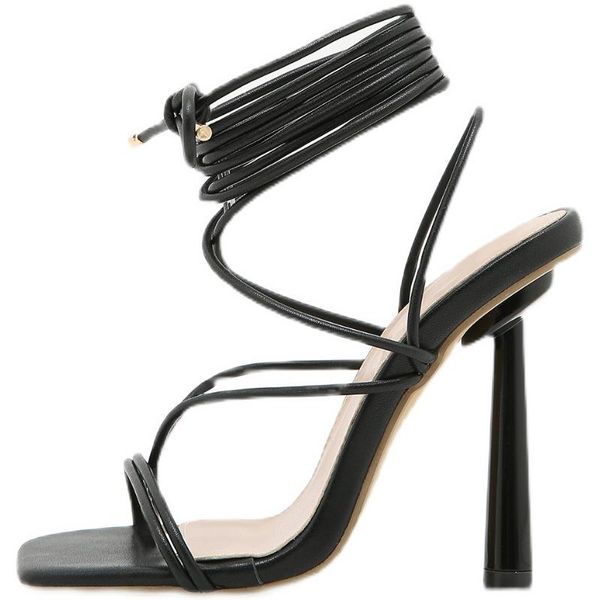 sandals 2021 summer women narrow band vintage square toe high heels cross strap thong v shape design shoes, Black
sandals 2021 summer women narrow band vintage square toe high heels cross strap thong v shape design shoes, Black