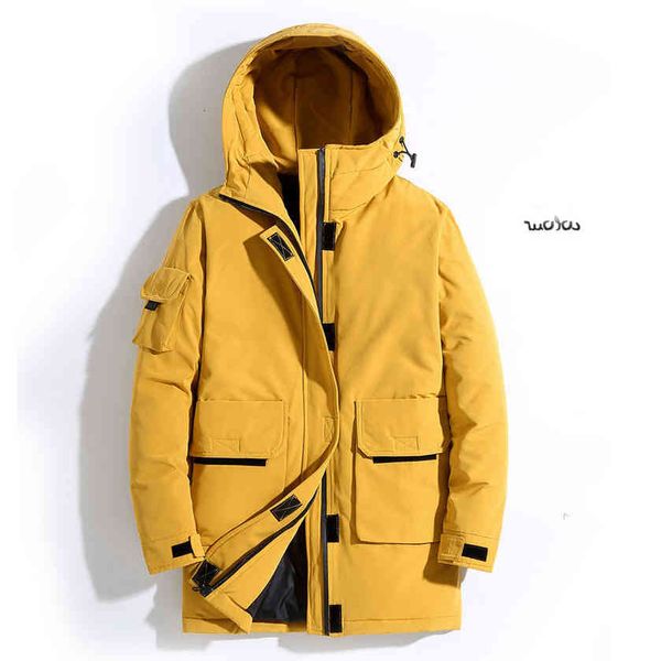 2021 winter down jacket men's mid-length white duck new young students thick coat, Black
2021 winter down jacket men's mid-length white duck new young students thick coat, Black