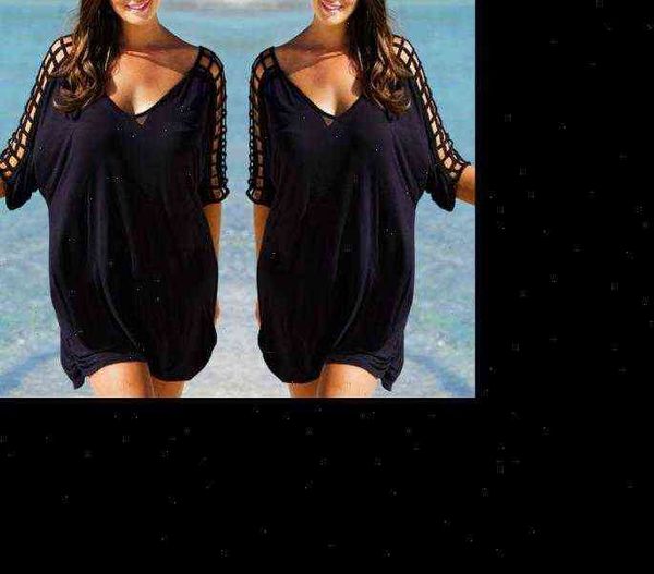 plus size beachwear womens dresses bikini cover up kaftan t shirt blouse mini dress, Black;gray
plus size beachwear womens dresses bikini cover up kaftan t shirt blouse mini dress, Black;gray