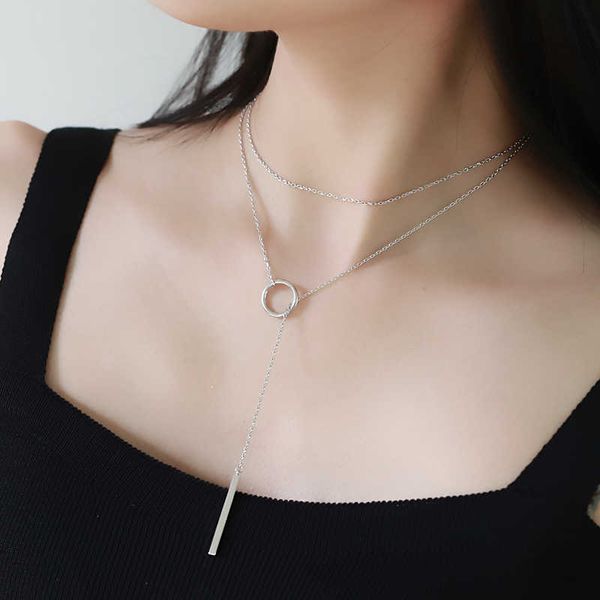 designer necklace selling real 925 sterling silver circle strip long o-chain fine jewelry choker for women wedding gift nk001
designer necklace selling real 925 sterling silver circle strip long o-chain fine jewelry choker for women wedding gift nk001