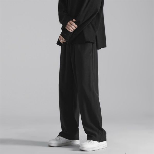 privathinker korean summer silk feel straight long pants men thin light-weight wild leg trousers solid color men's clothing 210709, Black
privathinker korean summer silk feel straight long pants men thin light-weight wild leg trousers solid color men's clothing 210709, Black