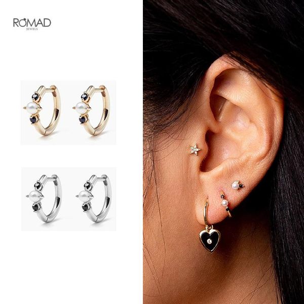 hoop & huggie romad luxurious 925 sterling silver earrings for women elegant ins pearl zircon pierced earings fine jewelry gift kolczyki, Golden;silver
hoop & huggie romad luxurious 925 sterling silver earrings for women elegant ins pearl zircon pierced earings fine jewelry gift kolczyki, Golden;silver