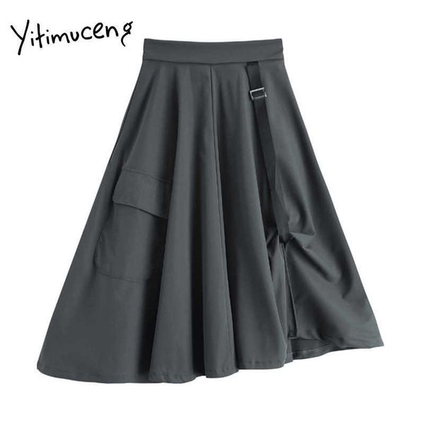 yitimuceng irregular skirt women side split pockets mini high waist a-line solid spring summer korean fashion skirts 210601, Black
yitimuceng irregular skirt women side split pockets mini high waist a-line solid spring summer korean fashion skirts 210601, Black