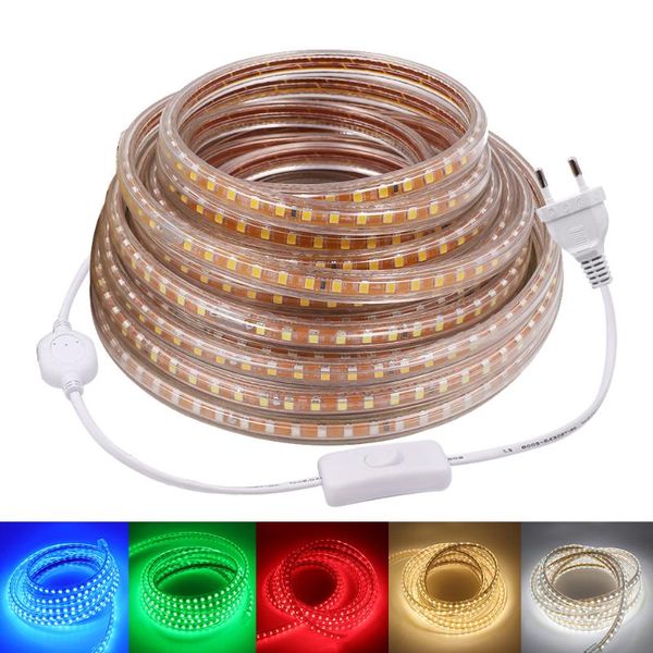 strips smd 2835 led strip 220v waterproof with eu switch 120 leds/m ribbon tape flexible light
strips smd 2835 led strip 220v waterproof with eu switch 120 leds/m ribbon tape flexible light