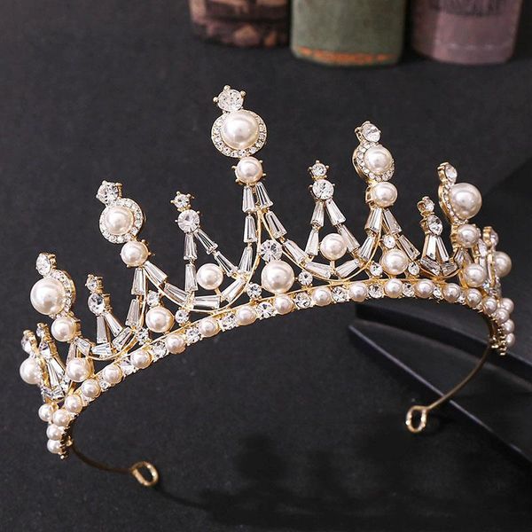 gold/silver color crystal artificial pearl crown and tiara baroque rhinestone headband hair jewelry bride wedding accessory lb, Golden;silver
gold/silver color crystal artificial pearl crown and tiara baroque rhinestone headband hair jewelry bride wedding accessory lb, Golden;silver