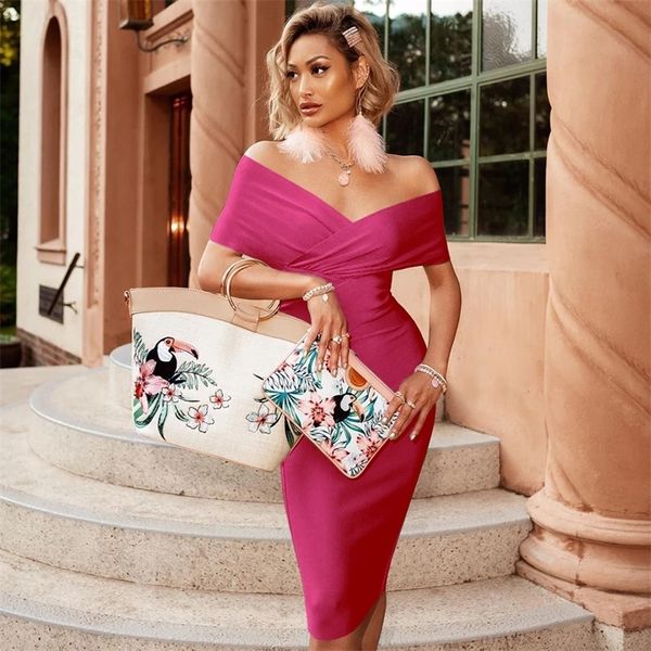 adyce new summer off shoulder bandage dress women short sleeve midi bodycon club celebrity evening runway party dress 210309, Black;gray
adyce new summer off shoulder bandage dress women short sleeve midi bodycon club celebrity evening runway party dress 210309, Black;gray