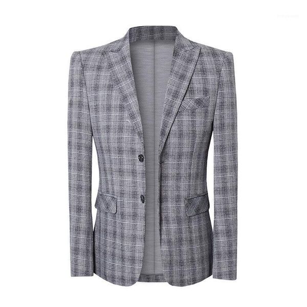 men's suits & blazers spring men plaid autumn slim fit suit jacket formal casual check blazer wedding business party office work daily, White;black
men's suits & blazers spring men plaid autumn slim fit suit jacket formal casual check blazer wedding business party office work daily, White;black