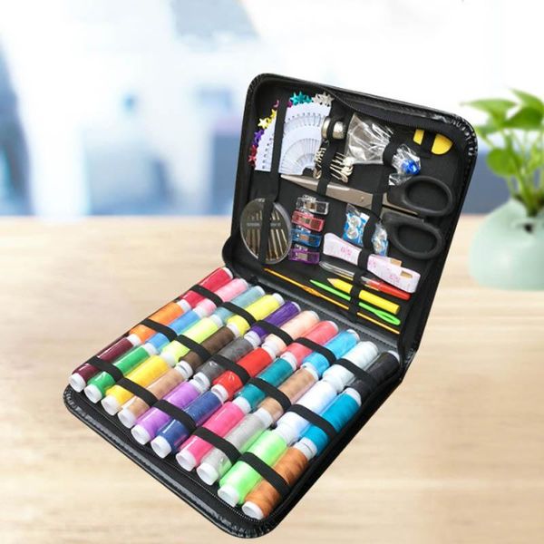 112pcs quilting thread case stitching embroidery craft sewing kits large capacity travel supplies kitting needles tools, Black
112pcs quilting thread case stitching embroidery craft sewing kits large capacity travel supplies kitting needles tools, Black