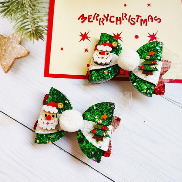 hair accessories 1pcs christmas cartoon santa claus snowman gift bow cute glitter side clips sequins hairpins girls kids, Slivery;white
hair accessories 1pcs christmas cartoon santa claus snowman gift bow cute glitter side clips sequins hairpins girls kids, Slivery;white