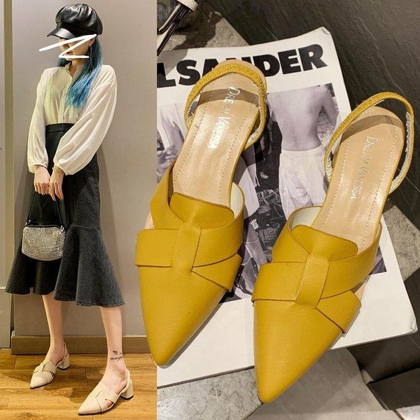 2021 summer women sandals pointed toe mules weave med heels pumps black yellow slippers sandalias mujer slingbacks 9022n
2021 summer women sandals pointed toe mules weave med heels pumps black yellow slippers sandalias mujer slingbacks 9022n