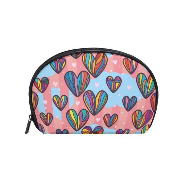 cosmetic bags & cases fengju multifuncition shell bag purse half moon hanging travel toiletry pouch for girls woman love colorful heart
cosmetic bags & cases fengju multifuncition shell bag purse half moon hanging travel toiletry pouch for girls woman love colorful heart
