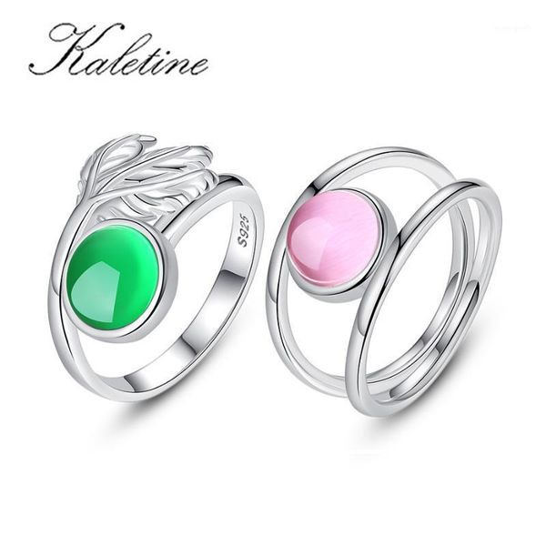 cluster rings kaletine 925 sterling silver emerald for women leaf pink green z agate bizuteria retro jade gemstone ring1, Golden;silver
cluster rings kaletine 925 sterling silver emerald for women leaf pink green z agate bizuteria retro jade gemstone ring1, Golden;silver