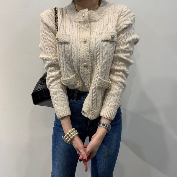 women's two piece pants hzirip female sweater knitted with pearls, outdoor clothing, office cardigan, stylish, solid, high waist, leisu, White
women's two piece pants hzirip female sweater knitted with pearls, outdoor clothing, office cardigan, stylish, solid, high waist, leisu, White