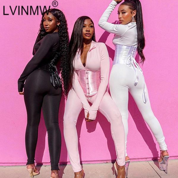 lvinmw zipper turn-down collar long sleeve woman jumpsuits with lace up girdle corset fashion solid jumpsuit streetwear, Black;white
lvinmw zipper turn-down collar long sleeve woman jumpsuits with lace up girdle corset fashion solid jumpsuit streetwear, Black;white