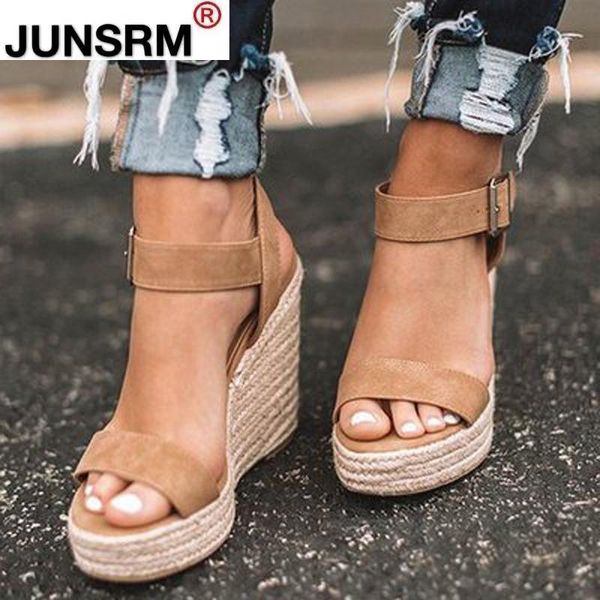 sandals 2021 summer buckle women's fish mouth fashion platform shoes woman wedge open-toe large size 35-43, Black
sandals 2021 summer buckle women's fish mouth fashion platform shoes woman wedge open-toe large size 35-43, Black
