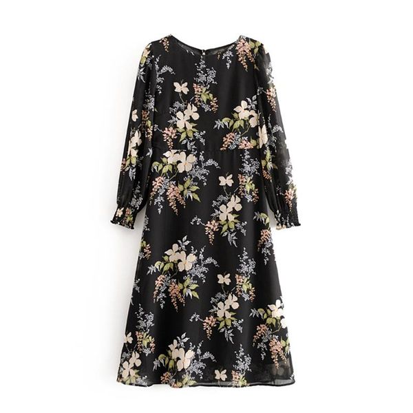 casual dresses 2021 spring women's french printing round neck lantern long sleeve slim thin design niche mid-length dress, Black;gray
casual dresses 2021 spring women's french printing round neck lantern long sleeve slim thin design niche mid-length dress, Black;gray
