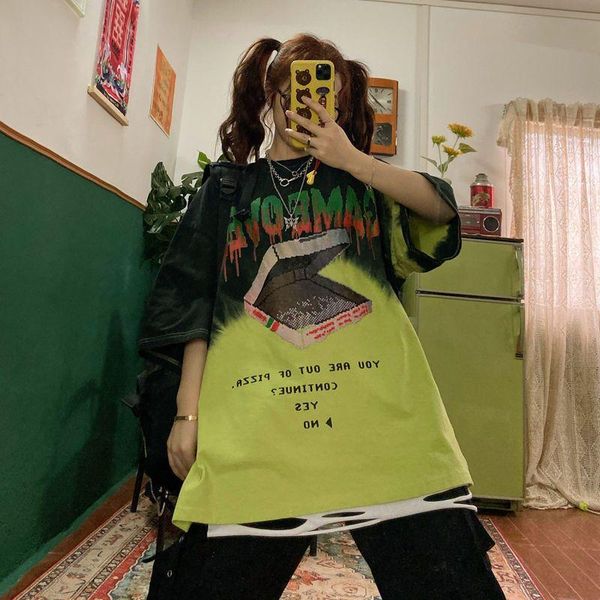 women's t-shirt short sleeve summer 2021 tie dye hip hop korean loose and lazy style large bf half y2k aesthetic, White
women's t-shirt short sleeve summer 2021 tie dye hip hop korean loose and lazy style large bf half y2k aesthetic, White