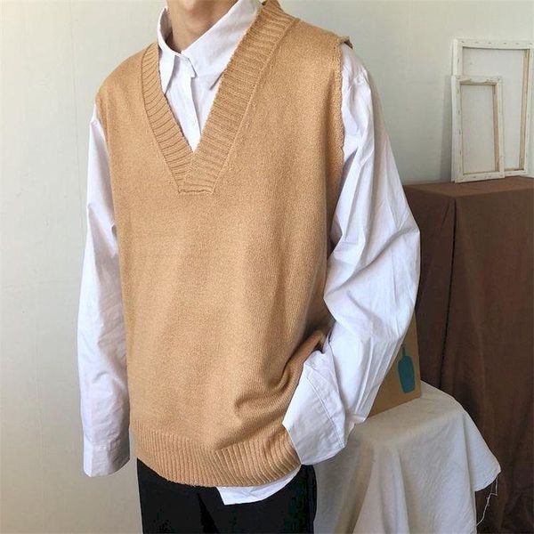 men's vests sweater vest men oversized spring autumn oversize mens solid simple all-match v-neck couples retro khaki soft ulzzang, Black;white
men's vests sweater vest men oversized spring autumn oversize mens solid simple all-match v-neck couples retro khaki soft ulzzang, Black;white