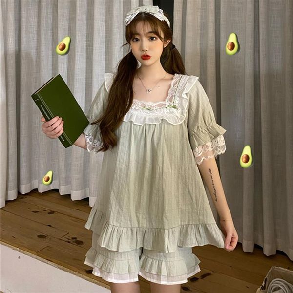 3pcs summer cute lace womens sleepwears home clothes sweet palace style square collar sleepwear set girls ruffles pajama headband, Black;red
3pcs summer cute lace womens sleepwears home clothes sweet palace style square collar sleepwear set girls ruffles pajama headband, Black;red