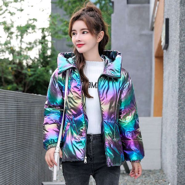 2021colorful bright face down women's short 2020 new cotton padded jacket korean loose student wash free, Black
2021colorful bright face down women's short 2020 new cotton padded jacket korean loose student wash free, Black