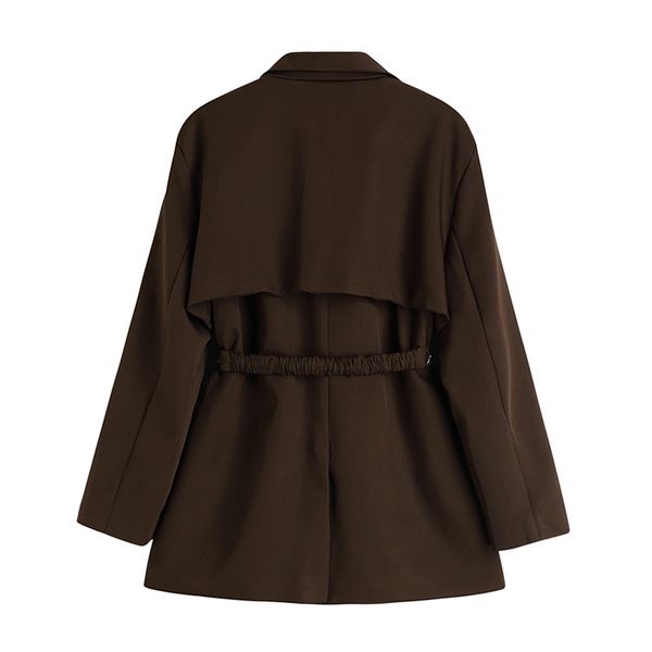 women's leather & faux england women streetwear jacket cut-off solid vintage tailored collar long sleeve blazer belt autumn k51l, Black
women's leather & faux england women streetwear jacket cut-off solid vintage tailored collar long sleeve blazer belt autumn k51l, Black