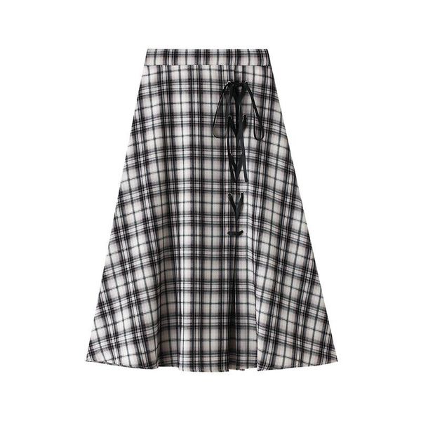 skirts lace up plaid womens 2021 summer high elastic waist bandage a-line midi young preppy style school front slit falda, Black
skirts lace up plaid womens 2021 summer high elastic waist bandage a-line midi young preppy style school front slit falda, Black