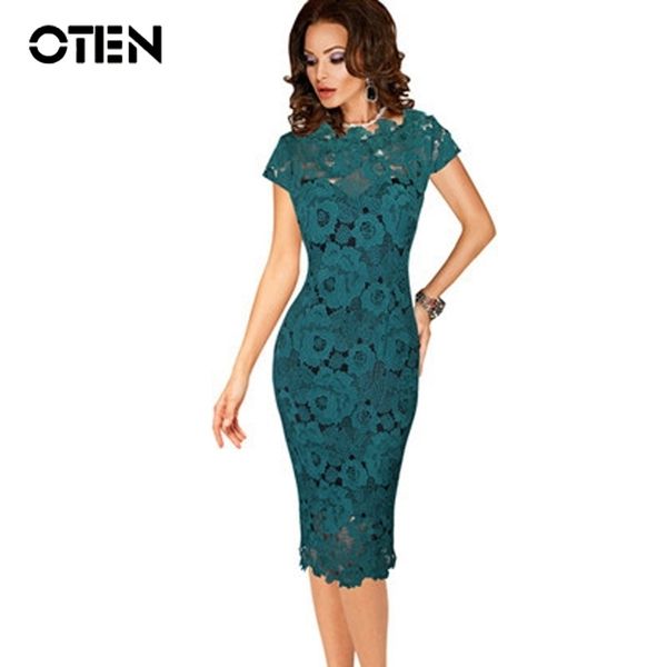 oten office ladies dresses elegant womens lace hollow out knee length work office business sheath bodycon dress robe crayon 210309, Black;gray 
oten office ladies dresses elegant womens lace hollow out knee length work office business sheath bodycon dress robe crayon 210309, Black;gray