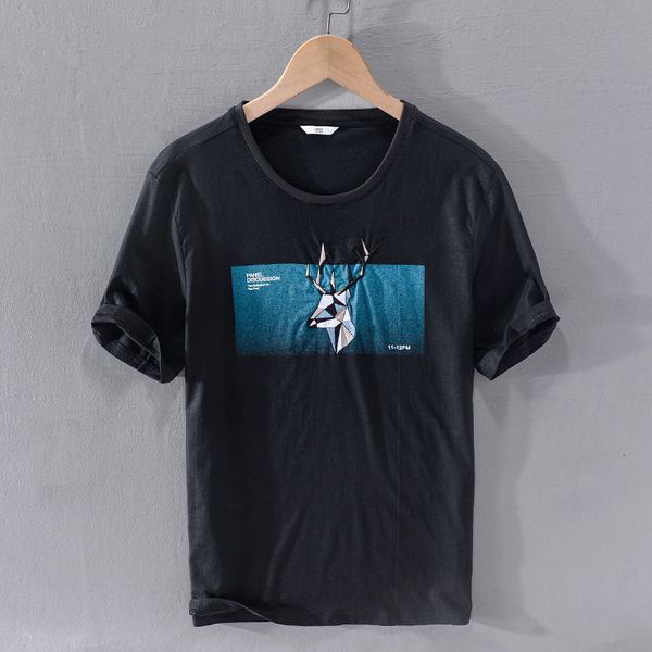2021 new embroidered short sleeve summer linen t shirt fashion casual t-shirt for men round neck loose tshirt mens camiseta overhemd sqla, White;black
2021 new embroidered short sleeve summer linen t shirt fashion casual t-shirt for men round neck loose tshirt mens camiseta overhemd sqla, White;black