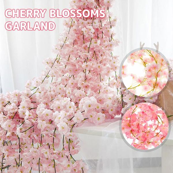 decorative flowers & wreaths 4pcs 180cm artificial cherry blossom wedding garland ivy decoration fake silk vine for party ceiling decor arch
decorative flowers & wreaths 4pcs 180cm artificial cherry blossom wedding garland ivy decoration fake silk vine for party ceiling decor arch