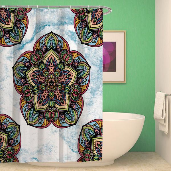 thickened ethnic style mandala flower polyester printing waterproof and mildewproof shower curtain shower tent
thickened ethnic style mandala flower polyester printing waterproof and mildewproof shower curtain shower tent