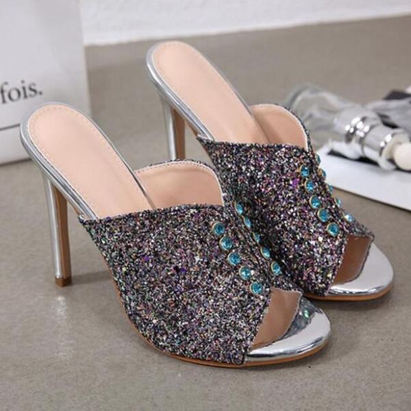 slippers fashion summer women sandals fish mouth shoes high heel stiletto open toe party mules zapatos mujer sh179, Black
slippers fashion summer women sandals fish mouth shoes high heel stiletto open toe party mules zapatos mujer sh179, Black