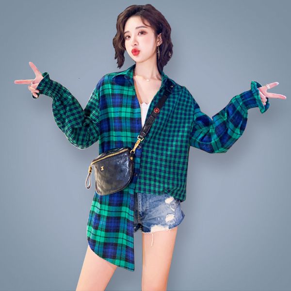 autumn spring plaid shirts 2021 fashion long sleeve turn down collar office shirt loose female plus size h222 o7j9, White;black
autumn spring plaid shirts 2021 fashion long sleeve turn down collar office shirt loose female plus size h222 o7j9, White;black