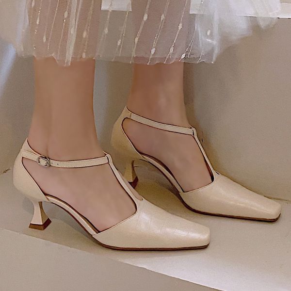 womens genuine leather thin high heel t-strap sandals elegant ladies evening dress pumps square toe ankle strap summer shoes, Black
womens genuine leather thin high heel t-strap sandals elegant ladies evening dress pumps square toe ankle strap summer shoes, Black