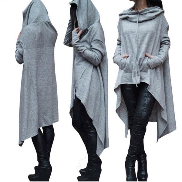 women's hoodies & sweatshirts oversized loose women hoodie long sleeve hood solid sweatshirt sweater irregular fashion blouse moletom, Black
women's hoodies & sweatshirts oversized loose women hoodie long sleeve hood solid sweatshirt sweater irregular fashion blouse moletom, Black