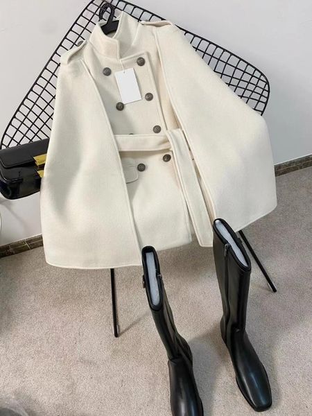 women's wool & blends high-end custom cape fur coat female 2021 easing british woolen cloth a undertakes to wind, Black
women's wool & blends high-end custom cape fur coat female 2021 easing british woolen cloth a undertakes to wind, Black