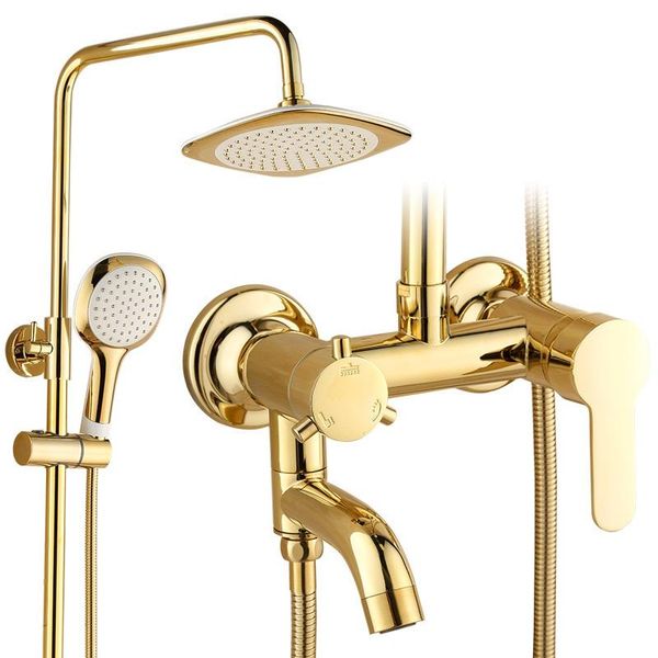 dofaso brass gold shower faucet modern bathroom shower set two handles in-wall 8" rainfall bath faucet mixer tap
dofaso brass gold shower faucet modern bathroom shower set two handles in-wall 8" rainfall bath faucet mixer tap