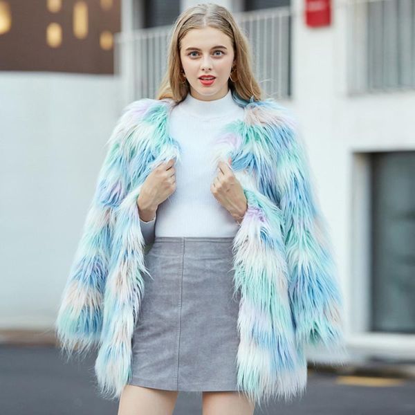 women's fur & faux coat artificial hairy sheepskin drape warm winter for women 2021, Black
women's fur & faux coat artificial hairy sheepskin drape warm winter for women 2021, Black