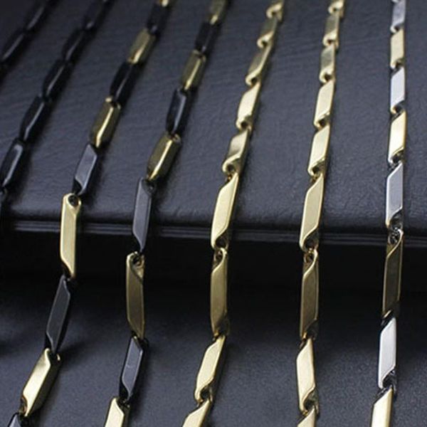 chains black gold necklace men stainless steel hip hop chain fashion jewelry on the neck simple long women wholesale, Silver
chains black gold necklace men stainless steel hip hop chain fashion jewelry on the neck simple long women wholesale, Silver