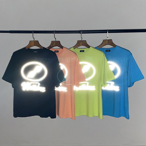 tide brand high-quality reflective letter high street korean flow men and women with the same short sleeves, White;black
tide brand high-quality reflective letter high street korean flow men and women with the same short sleeves, White;black