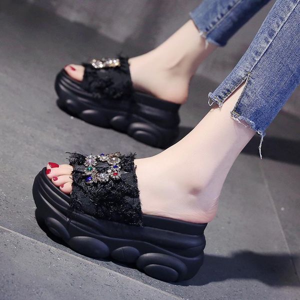 slippers house platform flat shoes female women heels luxury slides pantofle lady summer soft high designer 2021 girl cotton fab, Black
slippers house platform flat shoes female women heels luxury slides pantofle lady summer soft high designer 2021 girl cotton fab, Black
