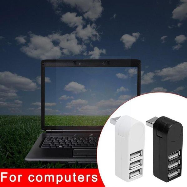 hubs 270 degree rotatable usb hub 2.0 adapter 3 ports portable mini splitter expander for pc lapcomputer accessories h4n5
hubs 270 degree rotatable usb hub 2.0 adapter 3 ports portable mini splitter expander for pc lapcomputer accessories h4n5