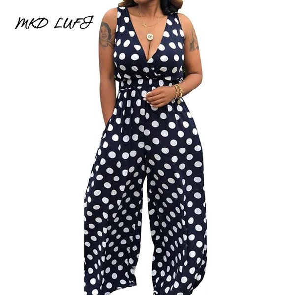 women's jumpsuits & rompers dot print deep v neck thick strap women pockets design plus size casual one piece overalls, Black;white
women's jumpsuits & rompers dot print deep v neck thick strap women pockets design plus size casual one piece overalls, Black;white