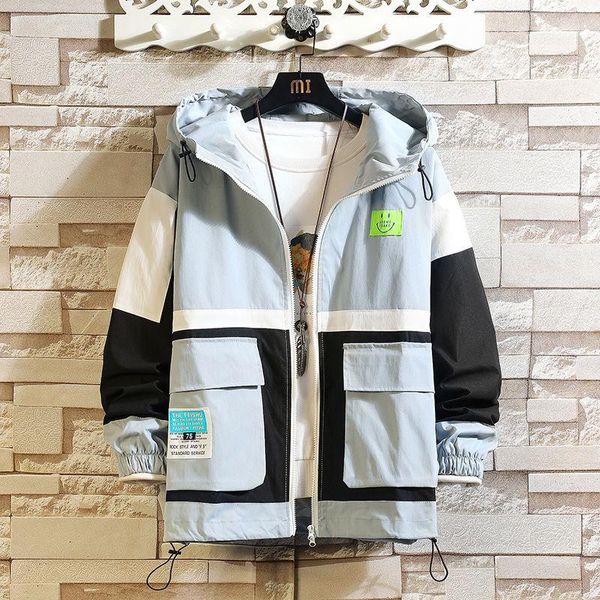 men's jackets 2021 autumn splicing jacket fashion brand male korean version thick stitching pocket loose purple anorak, Black;brown
men's jackets 2021 autumn splicing jacket fashion brand male korean version thick stitching pocket loose purple anorak, Black;brown