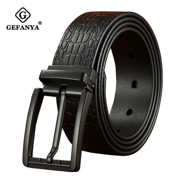 belts men's belt genuine leather black metal pin buckle casual for men waistband jeans fashion male strap, Black;brown
belts men's belt genuine leather black metal pin buckle casual for men waistband jeans fashion male strap, Black;brown