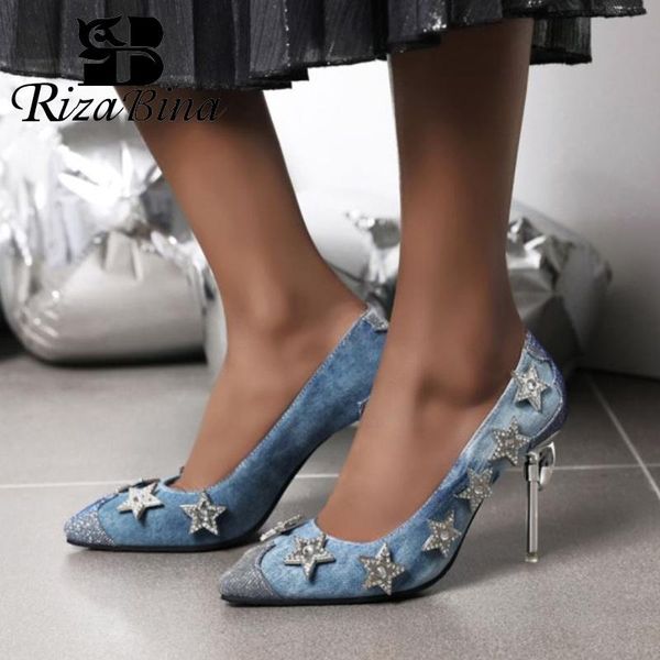 dress shoes rizabina women pumps fashion crystals slip on high heel design thin heels footwear size 32-43, Black
dress shoes rizabina women pumps fashion crystals slip on high heel design thin heels footwear size 32-43, Black