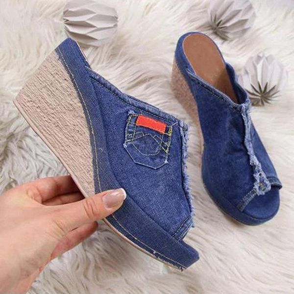 summer ladies shoes with heels stylish womens blue cowboy comfortable open-toe shoes wedges platform open sandals slipper, Black
summer ladies shoes with heels stylish womens blue cowboy comfortable open-toe shoes wedges platform open sandals slipper, Black
