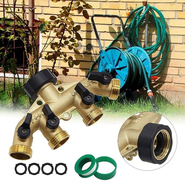 watering equipments garden 4-way heavy duty brass hose distributor 3/4in tap adapter with 4 valves for home yard connector
watering equipments garden 4-way heavy duty brass hose distributor 3/4in tap adapter with 4 valves for home yard connector