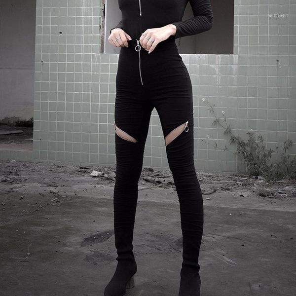 fashion women pants high waist zipper bodycon spring summer goth punk female streetwear elasticity dark slim pencil women's & capris, Black;white
fashion women pants high waist zipper bodycon spring summer goth punk female streetwear elasticity dark slim pencil women's & capris, Black;white